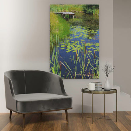 Canvas schilderij interieur Hollandse Sloot