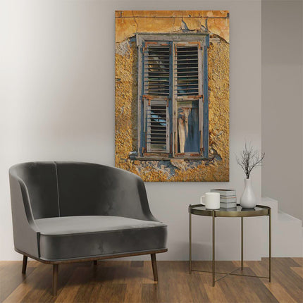 Canvas schilderij interieur Raam