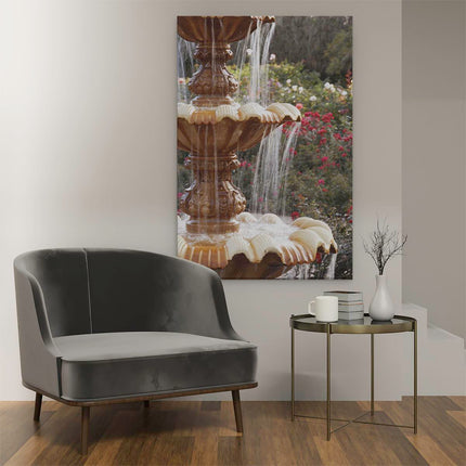 Canvas schilderij interieur Fontein met Drie Etages