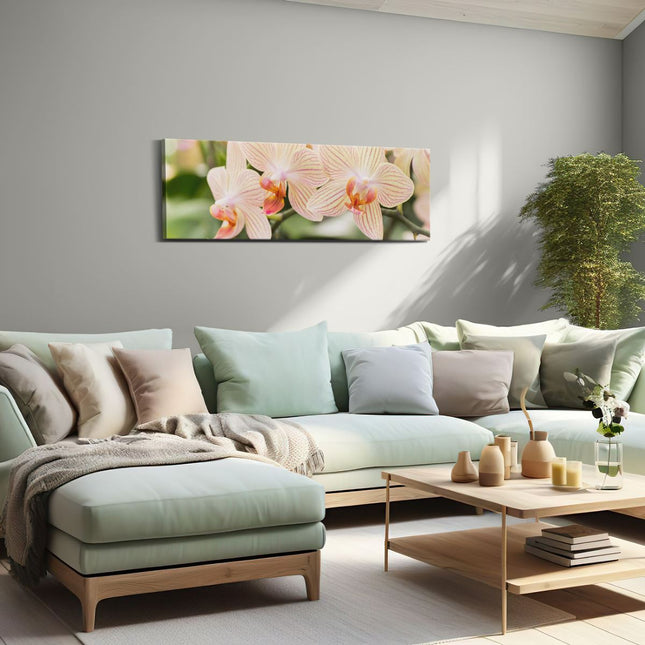 Canvas Schilderij Woonkamer Schilderij Kleurrijke Kosmos Bloemenveld