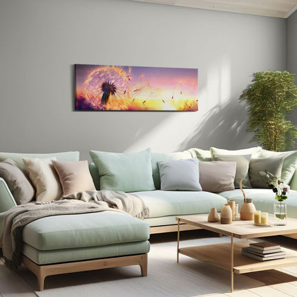 Canvas Schilderij Woonkamer Schilderij Twee Schotse Hooglander Koeien In De Wei