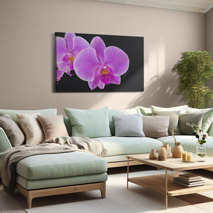 Canvas schilderij woonkamer Licht Paarse Orchidee - Bloem