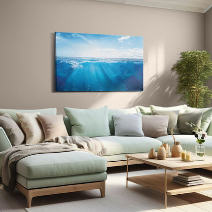 Canvas schilderij woonkamer Helder Blauwe Zee Onder Water