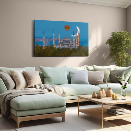 Canvas schilderij woonkamer Sultan Ahmetmoskee In Istanbul