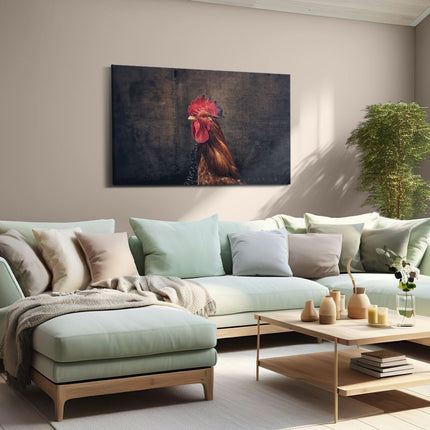 Canvas schilderij woonkamer Haan van Dichtbij 
