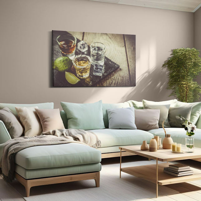 Canvas schilderij woonkamer Alcoholische Drankjes - Drank