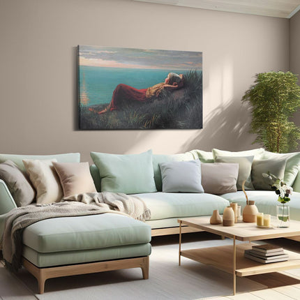 Canvas schilderij woonkamer Dromen - Jozef Israëls