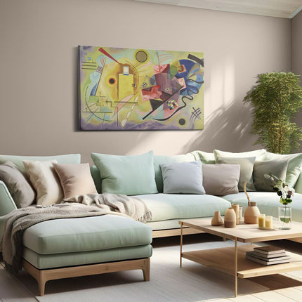 Canvas schilderij woonkamer Geel, Rood, Blauw - Wassily Kandinksy