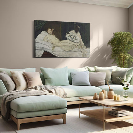 Canvas schilderij woonkamer Olympia - Édouard Manet
