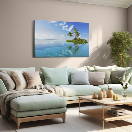 Canvas schilderij woonkamer Tropisch Paradijs