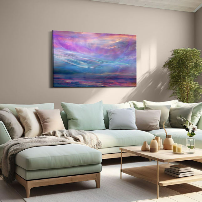 Canvas schilderij woonkamer Abstract Beeld van een Bewolkte Hemel