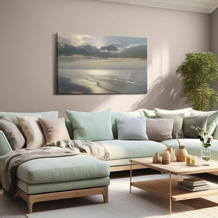 Canvas schilderij woonkamer De Zon schijnt over de Oceaan