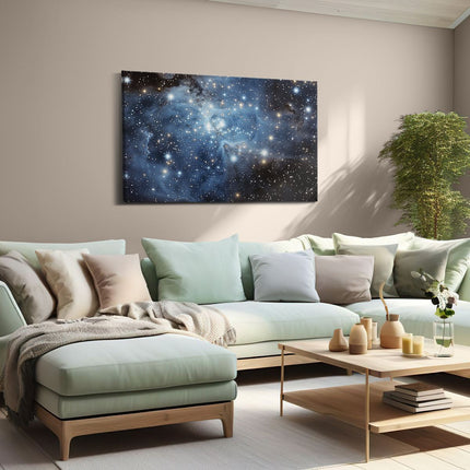 Canvas schilderij woonkamer De Nevel is Vol Sterren
