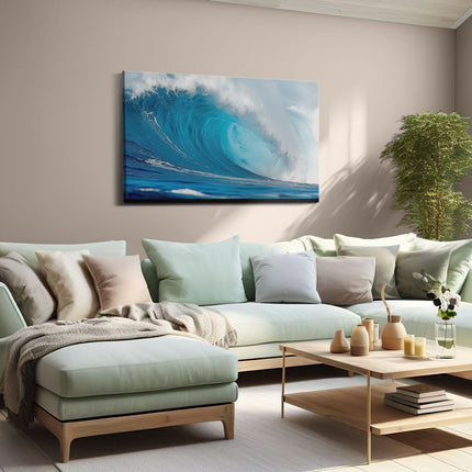 Canvas schilderij woonkamer Golf Breekt in de Oceaan