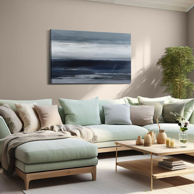 Canvas schilderij woonkamer Abstract Kunstwerk van de Oceaan