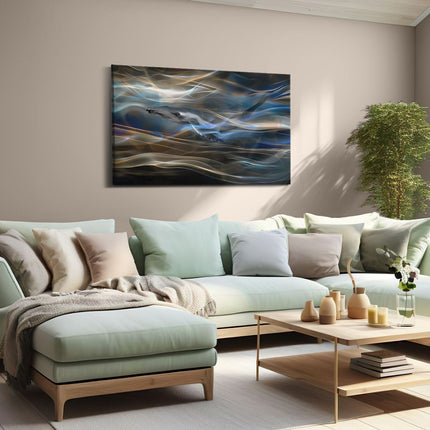 Canvas schilderij woonkamer Bultrug in het Water