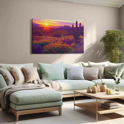 Canvas schilderij woonkamer Saguaro-Cactus