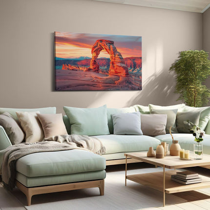 Canvas schilderij woonkamer Bogen Nationaal Park, Utah, Utah, Utah, Utah,