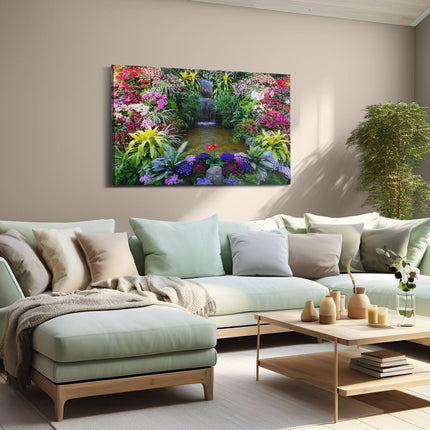 Canvas schilderij woonkamer Watertrappetje