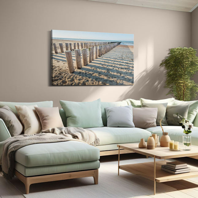 Canvas schilderij woonkamer Strand
