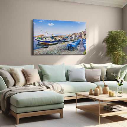 Canvas schilderij woonkamer Chalki Eiland