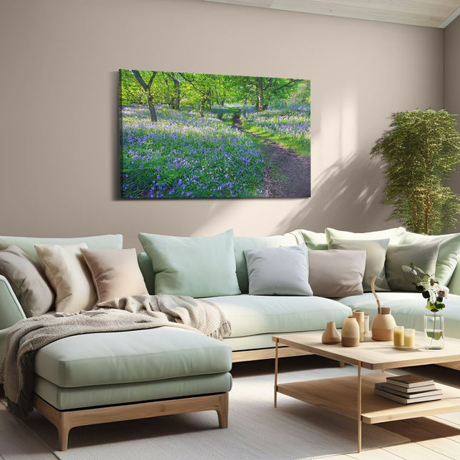 Canvas schilderij woonkamer Boshyacint in Bloei