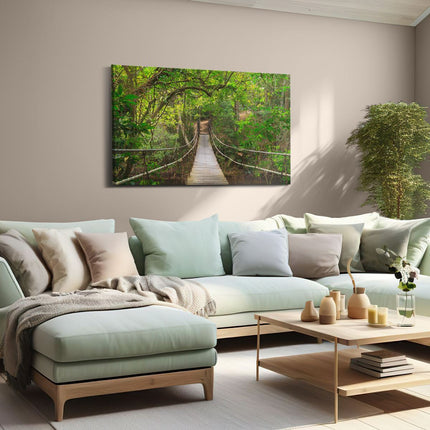 Canvas schilderij woonkamer Hangbrug