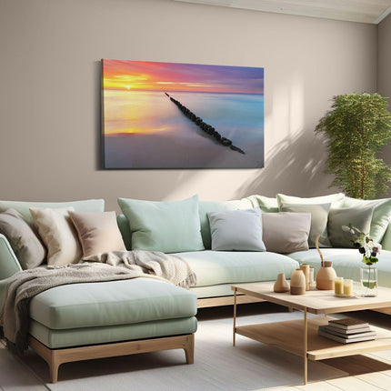 Canvas schilderij woonkamer Ondergaande Zon