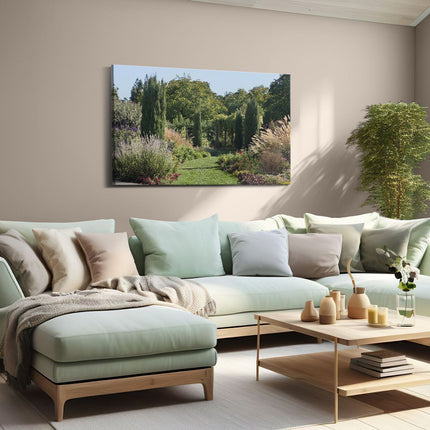 Canvas schilderij woonkamer Tuin