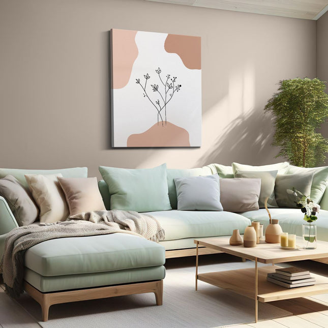 Canvas Schilderij Woonkamer Abstracte Takken
