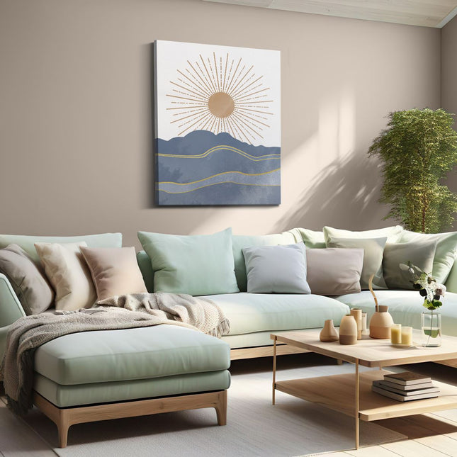 Canvas Schilderij Woonkamer Zonsopkomst Abstract