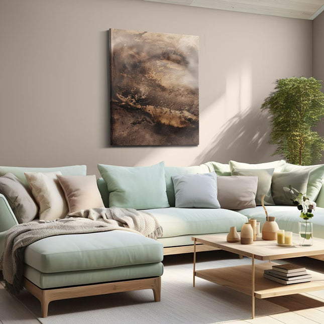 Canvas Schilderij Woonkamer Er is een Vliegtuig in de Lucht