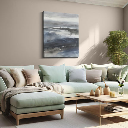 Canvas Schilderij Woonkamer Aquarelkunstwerk van de Oceaan