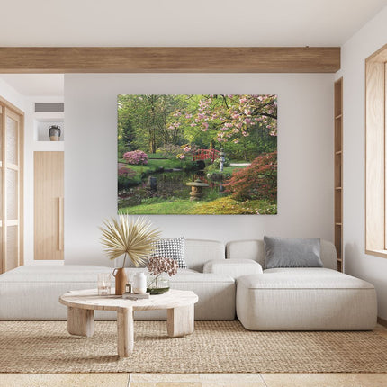 Canvas Schilderij Woonkamer Japanse Tuin 2