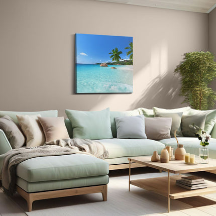 Canvas schilderij woonkamer Tropisch Strand En Zee 