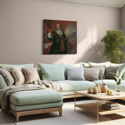 Canvas schilderij woonkamer Johan de Liefde, Vice-admiraal - Bartholomeus van der Helst