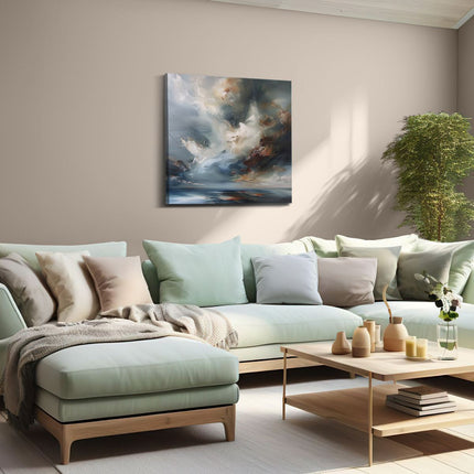 Canvas schilderij woonkamer Abstract Kunstwerk van Wolken in de Lucht
