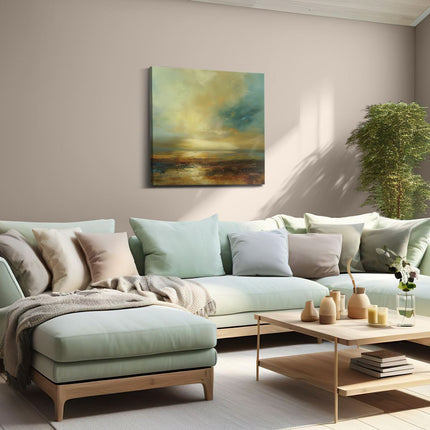 Canvas schilderij woonkamer Abstract Kunstwerk van een Zonsondergang