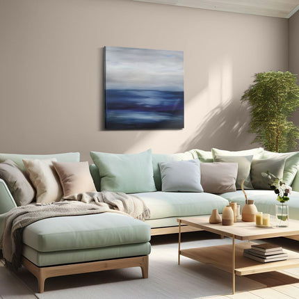 Canvas schilderij woonkamer Abstract Kunstwerk van de Oceaan
