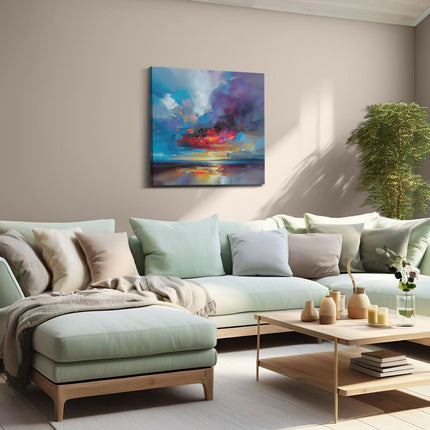 Canvas schilderij woonkamer Abstract Kunstwerk van een Zonsondergang