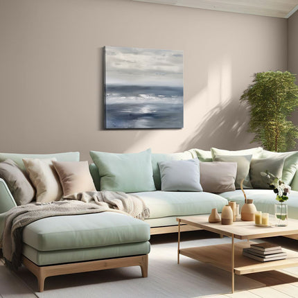 Canvas schilderij woonkamer Abstract Kunstwerk van de Oceaan