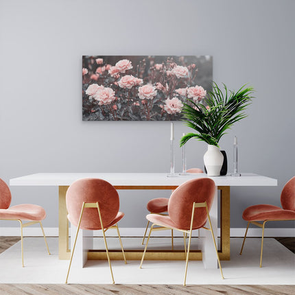 Canvas schilderij woonkamer Roze Rozen Bloemen 