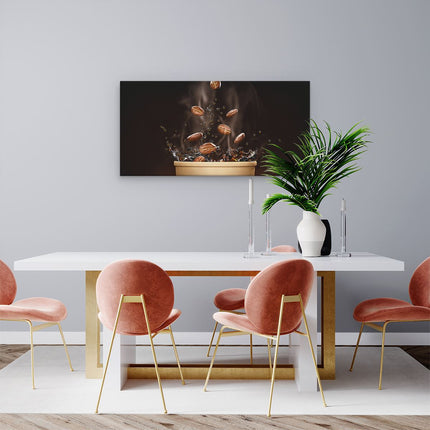Canvas schilderij woonkamer Koffie Beker Met Koffiebonen Erin