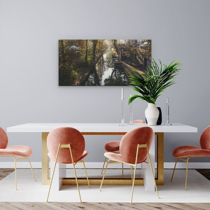 Canvas schilderij woonkamer Nieuwe Gracht In Utrecht