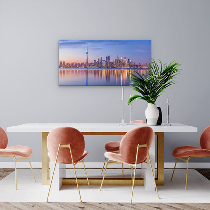 Canvas schilderij woonkamer Toronto Skyline in Canada