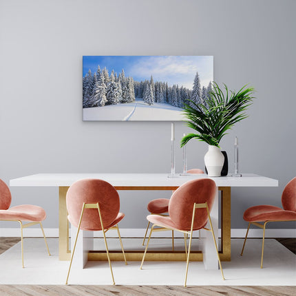 Canvas schilderij woonkamer Sneeuw Landschap - Winter