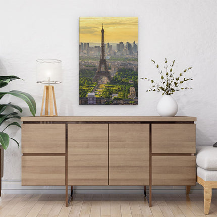 Canvas schilderij interieur Skyline Van Parijs Met De Eiffeltoren