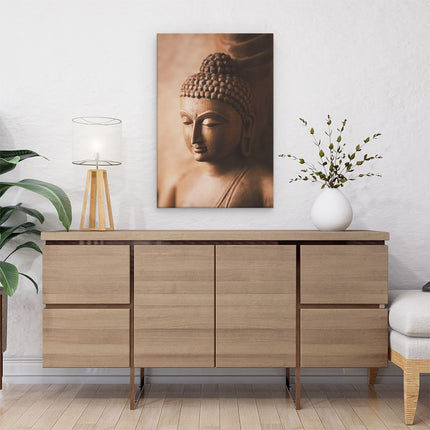 Canvas schilderij interieur Boeddha Beeld