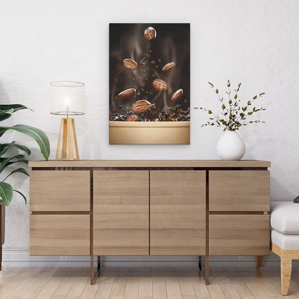 Canvas schilderij interieur Koffie Beker Met Koffiebonen Erin