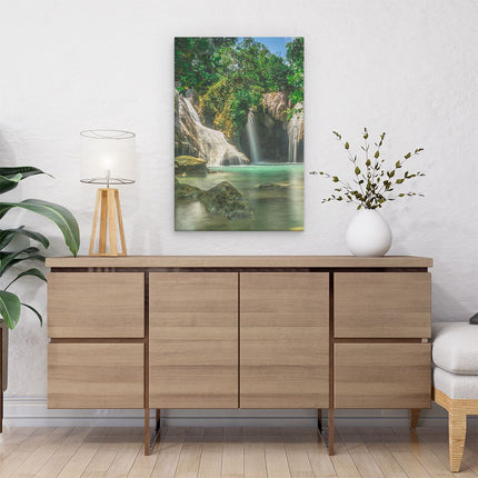 Canvas schilderij interieur Tropische Waterval 